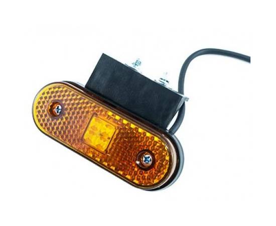 Фонарь габаритный LED "АТ" (желтый) с кронштейном